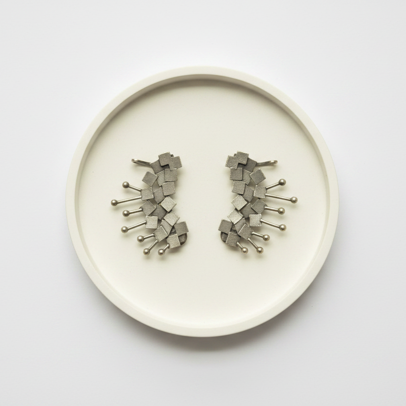 Antique Oxidised Bugadi Earrings