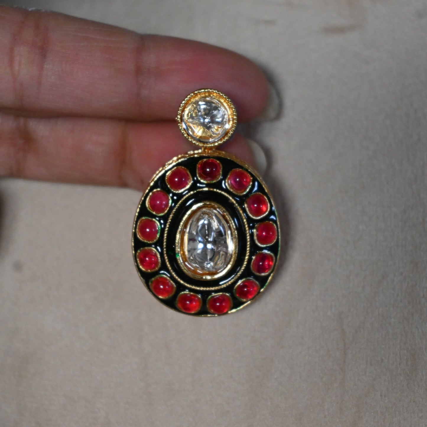 Pearl Kundan Choker set