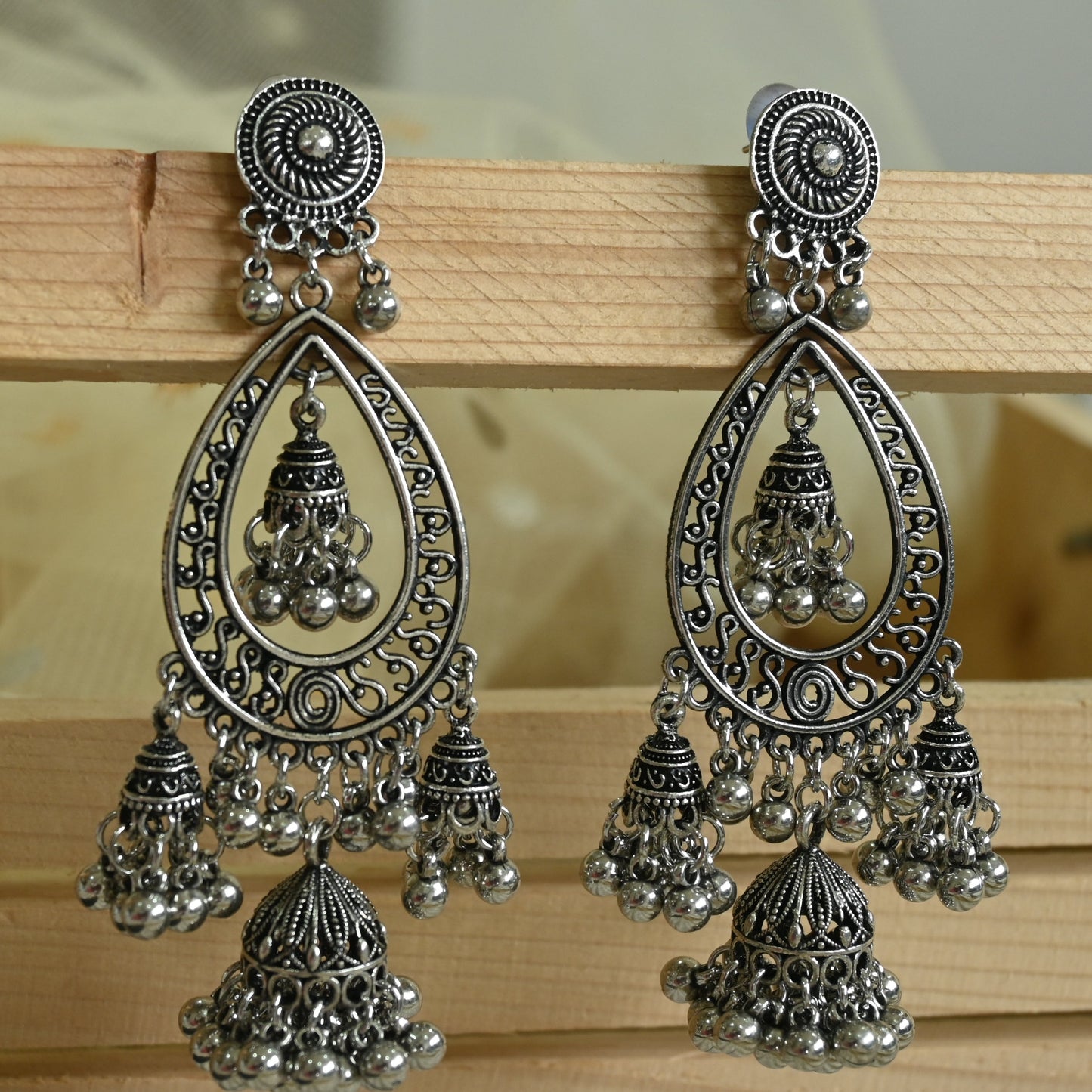 Antique oxidized dangler Earrings