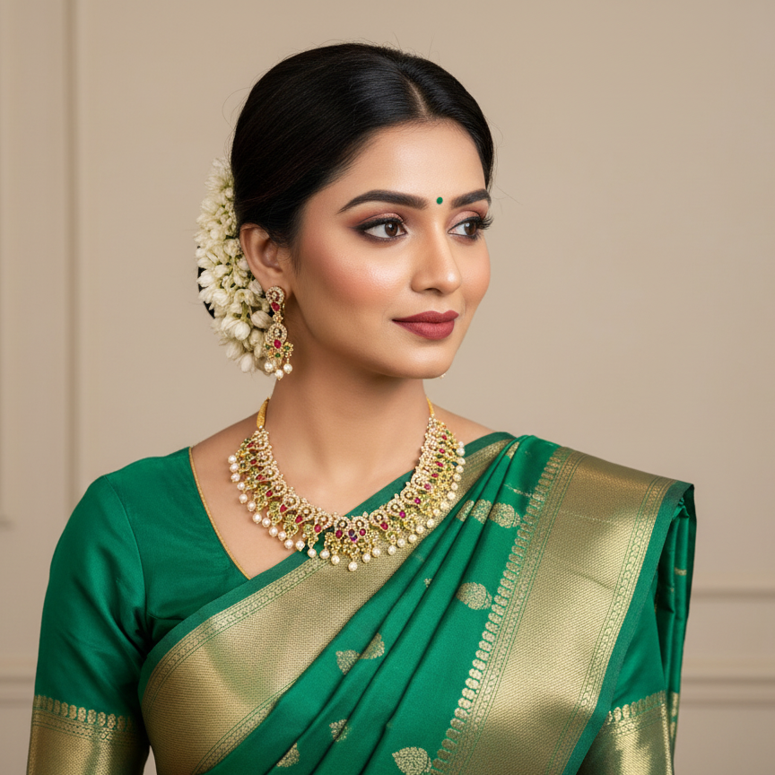 AD Pearl necklace set