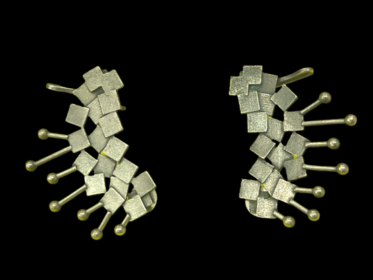 Antique Oxidised Bugadi Earrings