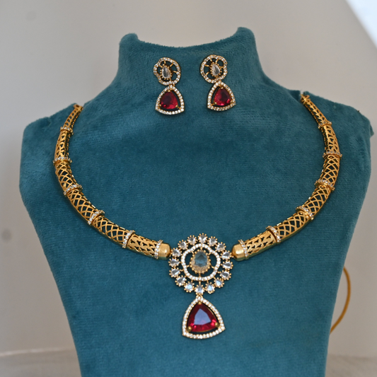 Red AD Hansli Necklace