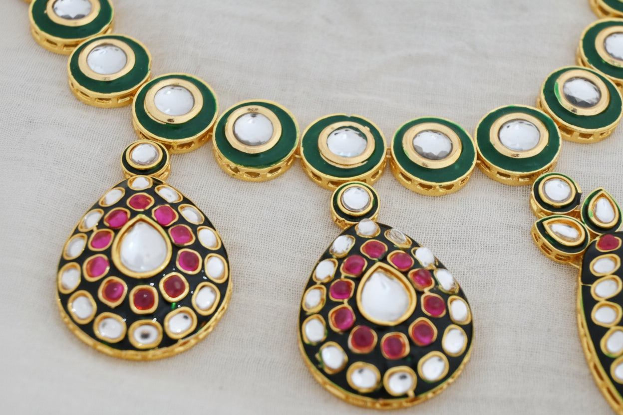 Royal Meher Kundan Necklace Set