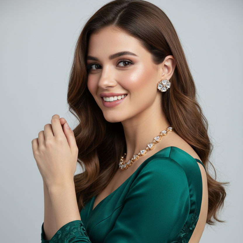 Sitara Polki Necklace Set