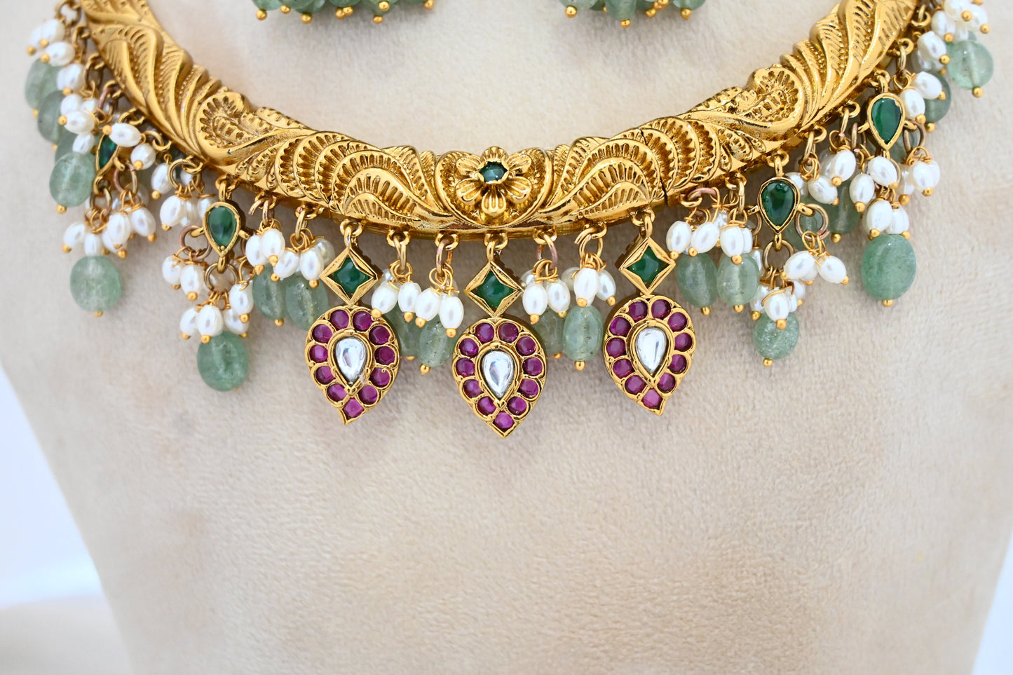 Kemp & Mint Beads Hansli Necklace
