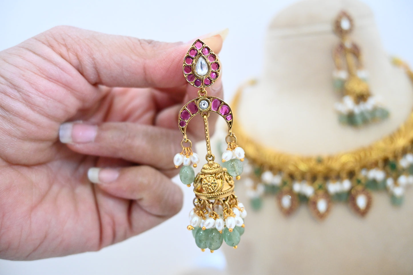 Kemp & Mint Beads Hansli Necklace
