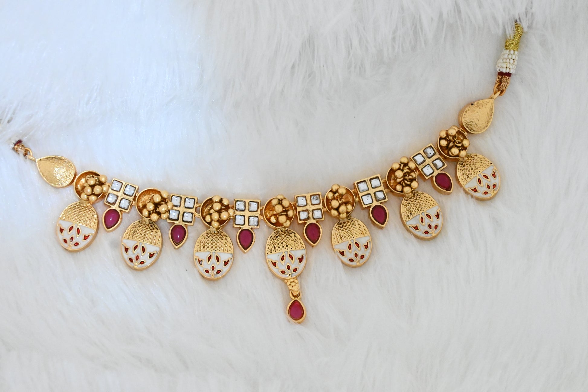 Traditional Kundan Choker, Meenakari Necklace, Bridal Choker, Ethnic Necklace, Matte Gold Jewelry, Indian Traditional Necklace, Wedding Jewelry, Festive Jewelry, Kundan Choker, Statement Ethnic Necklace.