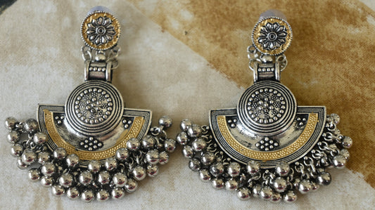 Antique Oxidized Jhumka Earrings