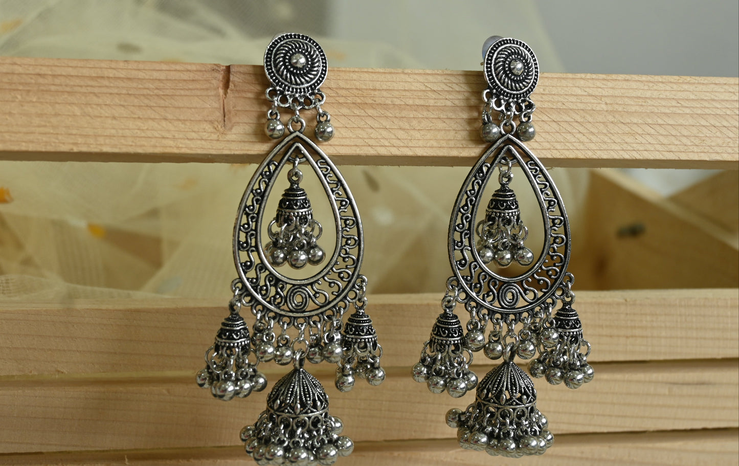 Antique oxidized dangler Earrings