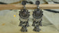 Oxidised dangler earrings