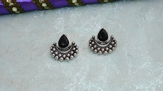 Oxidised stud earrings