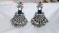 Afghani Silver Peacock Chandbali Earrings