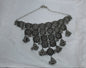 Oxidised Silver Circular Pattern Choker Necklace & Earring Set