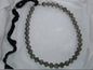 Textured Silver Bead Necklace