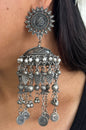 Boho Oxidised Jhumka earrings