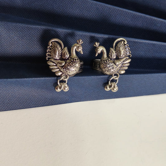 Traditional Peacock Toe Rings