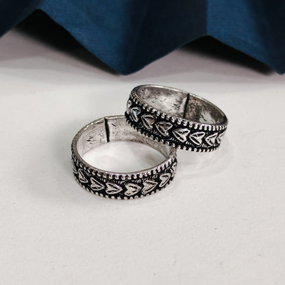 Vintage Heart Toe Rings