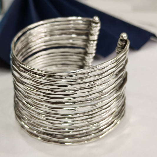 Oxidised Silver Cuff Bracelet