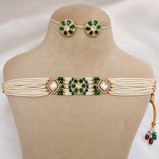 Vaani moissanite necklace set
