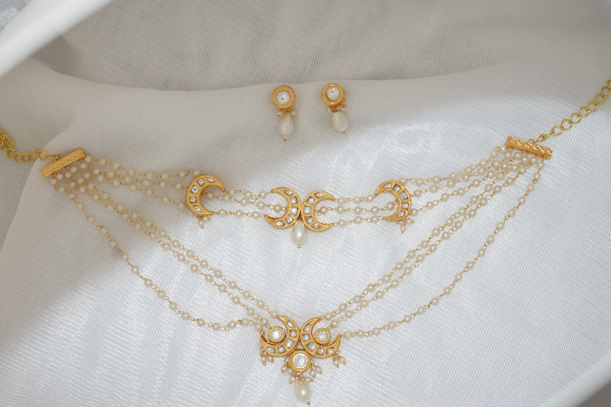 Chandani pearl necklace set