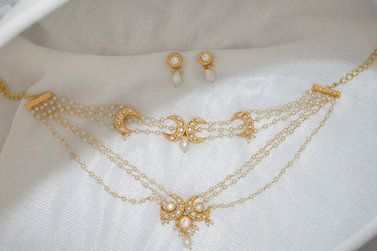Chandani pearl necklace set