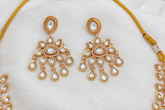 Devika moissanite necklace set