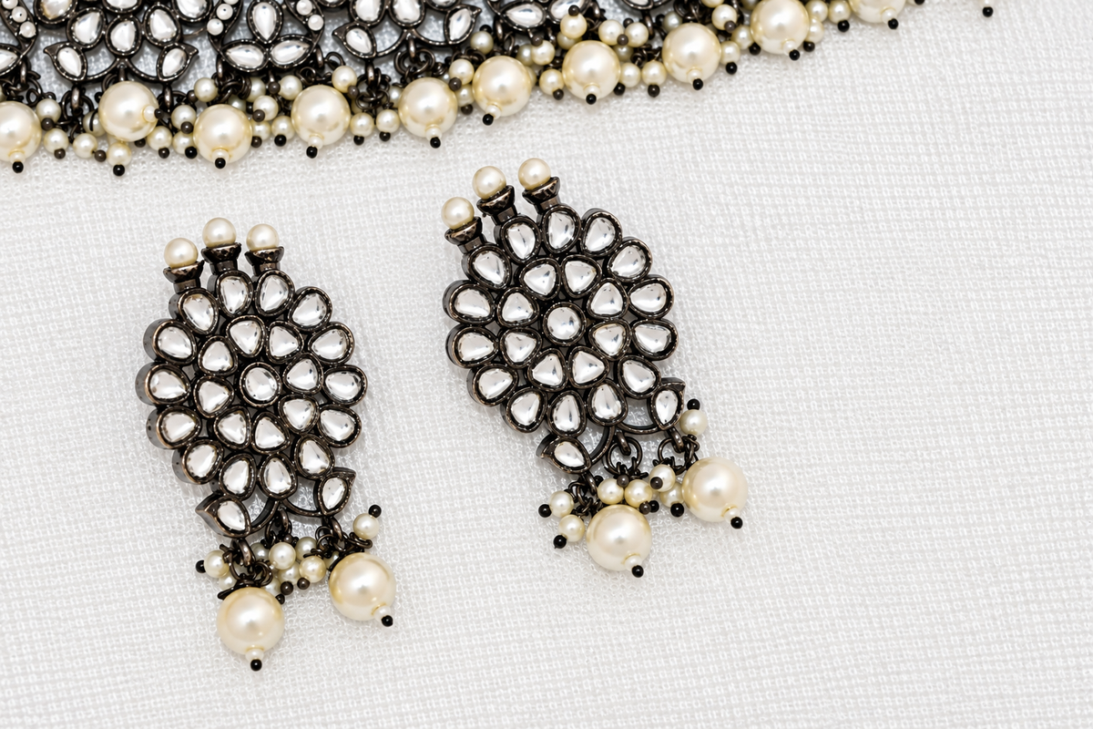 Reva Kundan Choker Necklace set