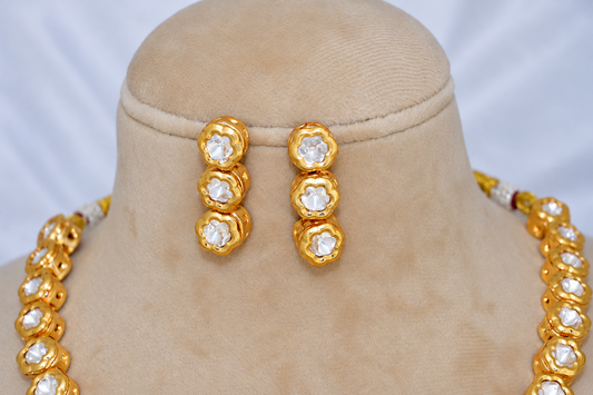 Floral Moissanite Necklace Set