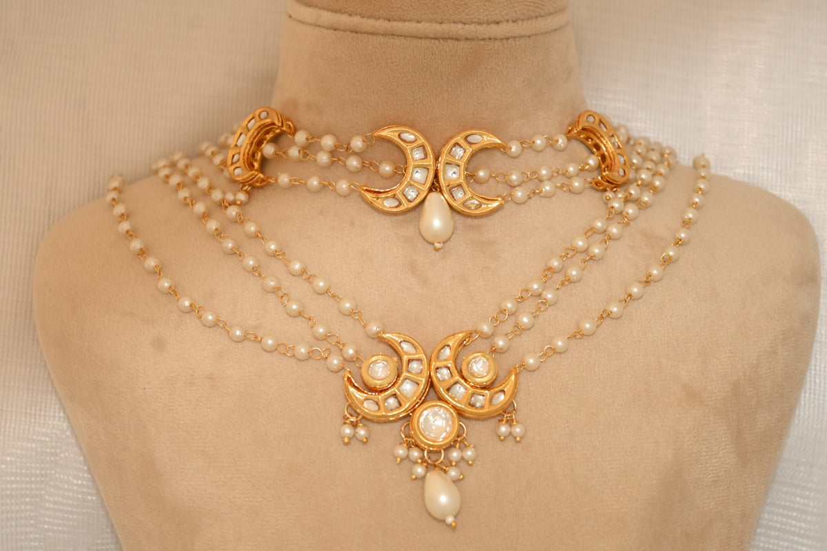 Chandani pearl necklace set