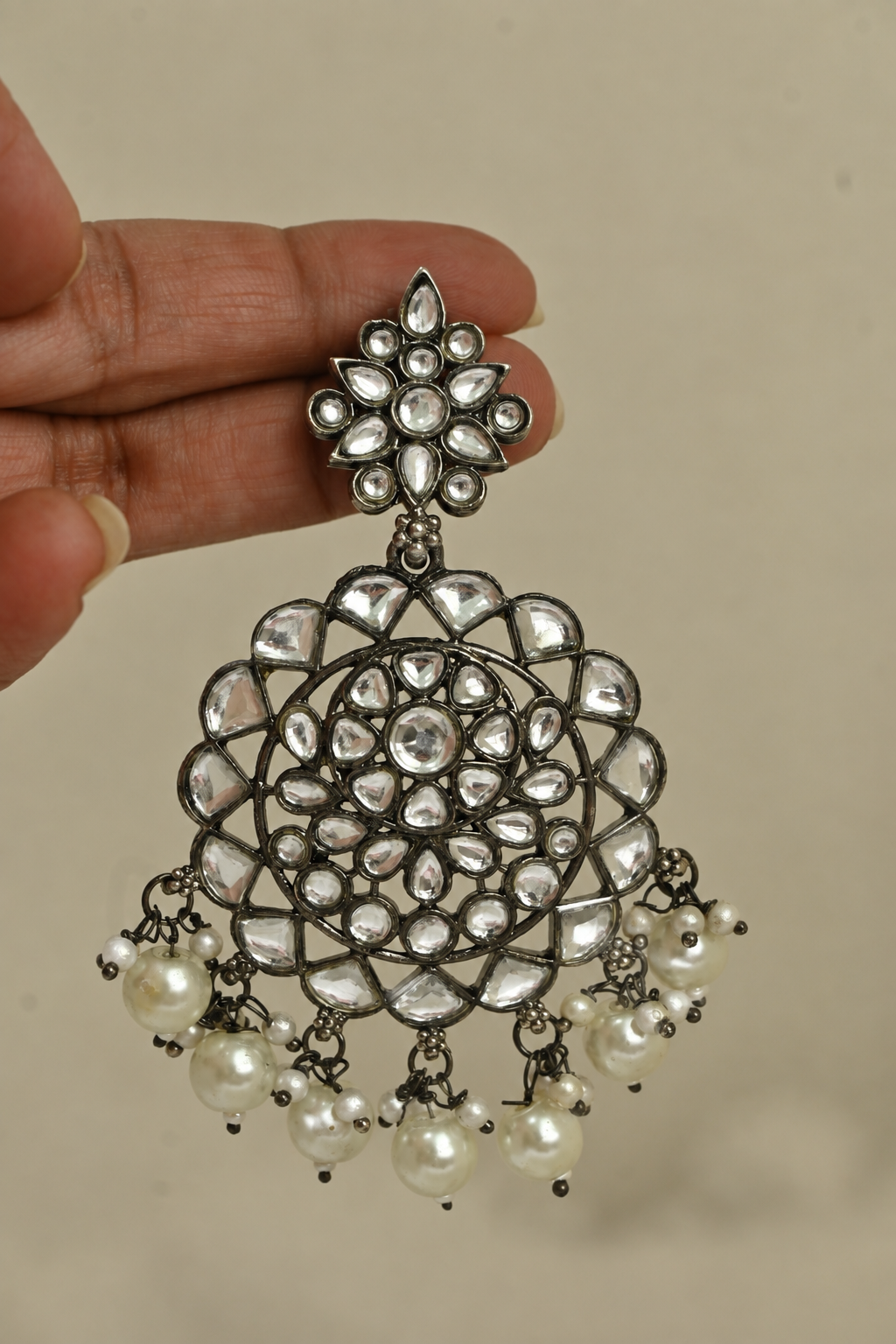 Riya Kundan choker necklace set with tika